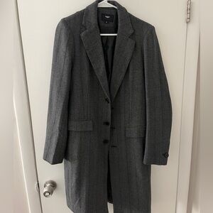 Gray Herringbone Coat